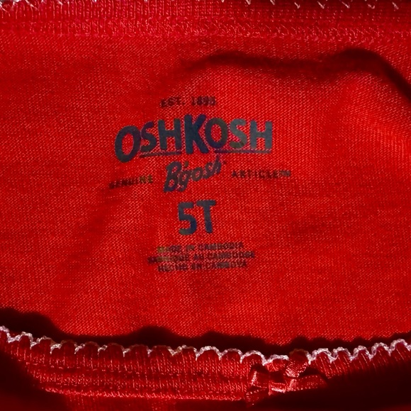 Oshkosh B’gosh sz 5T ‘Always Be Kind’ 2pc pajama set - Picture 4 of 7